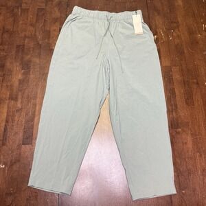 Relaxed Drawstring Women's Pants in Sage Green